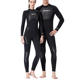 3 mm neoprenowy kombinezon Kobiety pełny garnitur nurkowanie Surfing pływanie termiczne osłonę na strój kąpielowy Różne rozmiary 220707