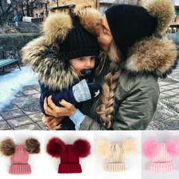 Sıcak Beanies bebek şapka pompon kış çocukları şapka kızlar için sevimli kapak kızlar gündelik düz renkli kızlar şapka bebek aksesuarları c0725