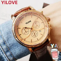 Men de qualidade de alta qualidade 45mm assista função completa Stopwatch moda relógio casual man mission designer de luxo quartzo movimento Montre de luxo