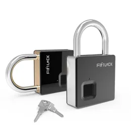 FIPILOCK SMART LOCK BEZPIECZEŃSTWA BEZPIECZEŃSTWO Parta palca IP65 Wodoodporna antytheft Security Padlock Drzwi Lage z kluczowym kablem Y200407