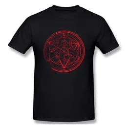 T-shirt da uomo Transmutation Circle Full Metal Alchemist Tshirt Uomo T Shirt Donna