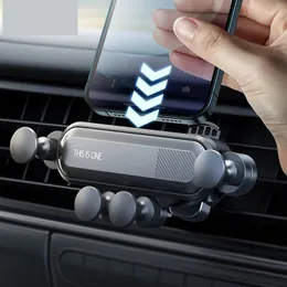 Gravity Car Phone Polise Holder Mobilne Stand Smartphone GPS Wsparcie GPS Wsparcie dla iPhone 13 12 11 Pro 8 Samsung Huawei Xiaomi Redmi LG