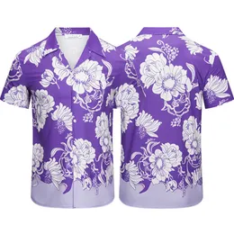 T-shirts masculinas Camisas casuais manga curta Floral plus size Homens Clássico Business Button Lapel Slim fit camisa de alta qualidade camisa masculina de cor sólida Simplicidade elegante 8899