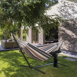 Portable Outdoor Camping Hamak Stojący Wiszące łóżko Łowiectwo Sleeping Huśtawka Relaksujące meble ogrodowe