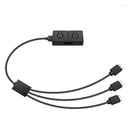 Kable komputerowe Złącza Konwerter 5 V do 12V RGB Transfer Hub 3pin 4pin ARGB Light Fan AdapterComputer