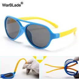 Warblad Fashion Kids Polarized Sunglasses ChildRe Girls Boys Silicone Flexible Sun Glases Baby Soft Frame Shades UV400アイウェア220705