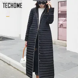 Moda nowy projekt Winter Ladies Ultra Light 90% kaczka na kurtki kobiety parkas długi zimowy ciepły płaszcz w dół kurtki L220730