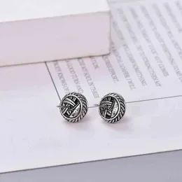 Diamond Perle Ohrring Stollen Ohrringohrohren Mode vielseitig platinplattiert schwarze Handwerkstrend Silbernadel B56H