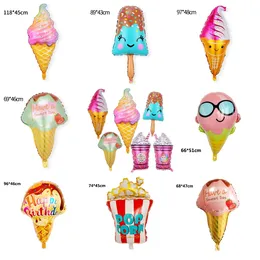 32Inch Large Foil Balloon Fruit Ice Cream Helium Balloon Birthday Party Decoration Kids Toy Sweet Digital Balloons Showe