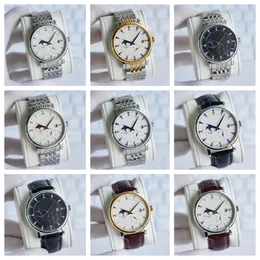 Montre de Luxe Men Watch 42 -мм автоматическое движение машины 316 Fine Steel Case Luxury Watch Начаты на наручные часы Лунные фазы