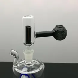 Glaspfeife Ölbrenner Bong Wasserpfeife Rauchen Farbe Fußballfilter Glaskessel Rohrverschraubungen 10 mm