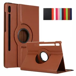 360 Rotating Flip PU Leather Stand Cases Stand Shockproof For Apple iPad Pro 12.9 Samsung Tab S7 S8 Plus 12.4 Ultra 14.6 T970 X800 X900
