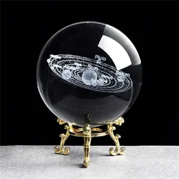 Galactic System Figurine Ornament Feng Shui Crystal Ball Office Home Desk Accessories Modern Art Decoration Craft 2012101010