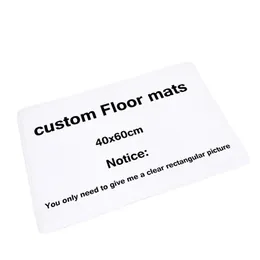 Custom DIY Print Design Floor Mat Entrance Doormat Rug Antislip Door Bathroom Kitchen Carpet Decor 220607