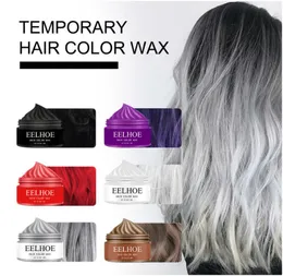 6 kolorów natychmiastowy tymczasowy wosk kolorowy zmywalny krem do koloryzacji włosów naturalne kolory na impreza z okazji halloween Cosplay Club kobiety i mężczyźni