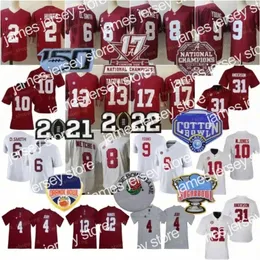 Novo Playoff 2022 Alabama Tide Bryce Young Football Jersey John Metchie III Devonta Smith Mac Jones Najee Harris Tua Tagovailoa Jaylen