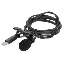 TypeC Mini Portable Microphone Condenser Clipon Lapel Lavalier Mic Wired MikrofoMicrofon for Phone for Laptop4740060