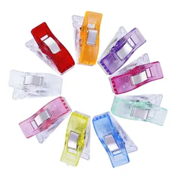 DIY Patchwork Job Foot Case Multicolor Plastic Clip Hemming Tools Sying Accessories Crafts Sy Clips 362 D3