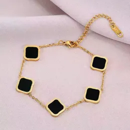 Classic Luxury Fashion Charm Gracelets 4 Clover Designer Jewelry Geautiful High Quality Ladies Men Gracelet Elegant Jewelry Gift Wholesale With Gox GS1Y