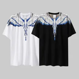 Cotton Men's T-shirts Nya svarta vita mäns t-shirt mode casual tryck stil s-xxl size sommar europeisk och amerikansk ärm skjorta lb0023