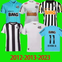2012 2013 2023 Maglia da calcio retrò Santos fc 12 13 22 23 NEYMAR JR Ganso Elano Borges Felipe Anderson classico vintage