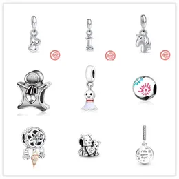 s925 Perline sciolte in argento sterling con perline Charms Bracciali classici Moda Original Fit Pandora Collana Ciondolo a forma di palma Amore Glamour Gioielli da donna Regalo