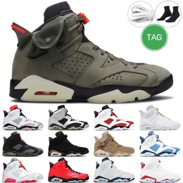 6s Men Basketball Shoes 6 Red Oreo Unc Unclue Blue Olive Olive British Khaki Black Cat Gray Midnight Navy Gold Bordeaux Infrared Outdoor Sports Mens Trainer