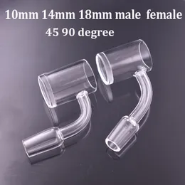 가장 저렴한 25mm XXL 평면 상단 석영 뱅거 네일 4mm 두께의 바닥 수학 석영 뱅커 네일 10mm 14mm 18mm 코어 반응기 grail nail for dab rig bong