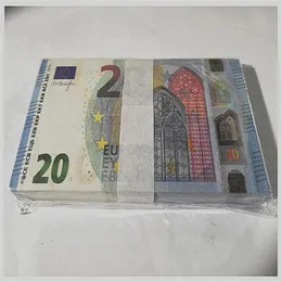 Prop euro 20 zaopatrzenie na imprezę Fałszywe pieniądze film Killety Zagraj w kolekcję i prezenty domowe dekoracja token faux billet Euros3rmxi