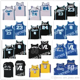 23 개의 대학 농구 착용 NCAA 스티치 영화 농구 유니폼 최고의 품질 크렌