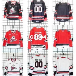 Chen37 Real Men Real Full Emboidery 2016 Customize Ohl Niagara Icedogs 100% 자수 저지 또는 사용자 정의 이름 또는 번호 저지