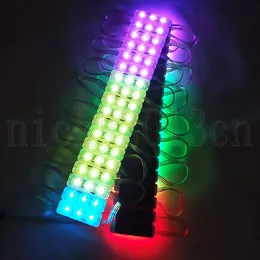 12V WS2811 IC 5050 RGB LED Pixel Module Light Strip Tape 3LEDS Adresserbar Magic Full Color Chase Injection IP65 Vattentät för Lightbox Channel Letter Sign Sign