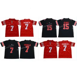 CEOA3740 Młodzież NCAA Ohio State Buckeyes Jersey 7 Dwayne Haskins Jr. 15 Ezechiel Elliott College Jerseys Wysoka jakość S-XL w magazynie