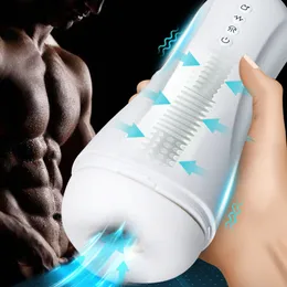 10 режимов Авто -мастубуратор силиконовая карманная киска для мужчин сексуальные игрушки влагалище