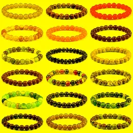 Fios de miçangas homens pulseiras 8mm Chakra Round AGATS AGATES ONYX YOGA Cura Energia Lapis Lazuli Bangles Bangles