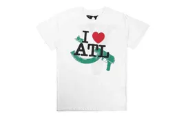 magliette da uomo vlones Fashion I love ATL tee Atlanta Limited cuore rosso AK top manica corta marca UDH YZT