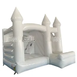 Mats Outdoor Kids Adult 13ft Commercial Gonfiabile Bianco Castello di Rimbalzo Casa di Salto con Scivolo Per Evento di Compleanno di Nozze Festa 805 E3