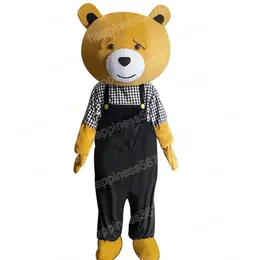 Performance Brown Teddy Bear Mascot Costumes Halloween Christmas Cartoon Character Outfits Suit Advertising Carnival Unisex Adults Outfit