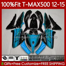 Bodywork OEM para Yamaha Tmax Max 500 Max-500 Can Can Black TMAX-500 2012 2013 2014 2015 FATINGS 113NO.80 T MAX500 T-MAX500 12-15 TMAX500