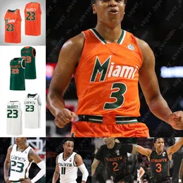 NCAA Canes Basketball Jersey Kameron McGusty Isaiah Wong Charlie Moore 11 Miller Sam Waardenburg Anthony Walker Wooga Poplar Bensley Joseph Deng Gak