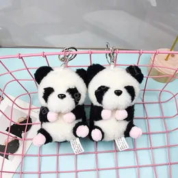 11см милые панда/корову плюшевые игрушки для девочек фаршированная кукла животных куклы кулонная кулонная подвесная подвеска