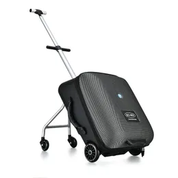 Koffer Kreative Handgepäck Kinder Baby Sit Scooter Männer Frauen Reisekoffer Tasche Lazy Trolley CaseSuitcases