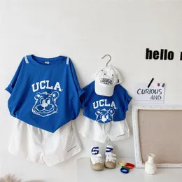 MILANCEL Summer Mother Kids Clothes Set Cotton Cartoon Family Matching Outfit Bodysuit 220426