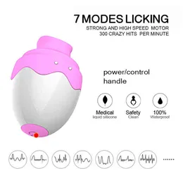 NXY 7 velocità capezzolo succhiare leccata orale lingua pompino uovo vibratore clitoride leccata di fica massaggiatore giocattoli per donna masturbatore 2104