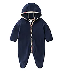 Baby Rompers Spring Autumn New Baby Boy Clothes Cotton Hooded Romper Nyfödda Baby Girls Barn Spädbarn Jumpsuits kläder 0-12m