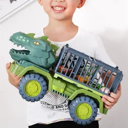 Dinosaur Vehicle Car Toy s Transport rier Truck Inertia With Gift For Children 220507