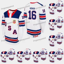 MIT USA Team 2019 HLinka Gretzky Cup Ryan Kirwan Tanner Kellys Carson Bantle Artem Shlaine Ben Schoen Jack Williams Colin Purcell Jerseys