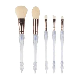 Fashion Makeup Brush Kit 5st Set Tools for Foundation Blending Eyeshadow Blush Concealer