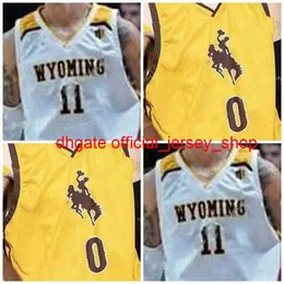 Колледж NCAA Wyoming Cowboys Basketball Jersey 24 Hunter Maldonado 1 Джастин Джеймс 22 Rry Nance Jr Custom Stitched