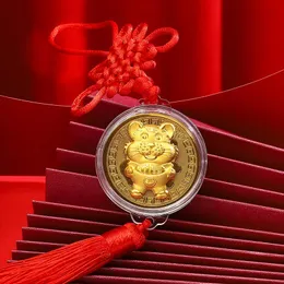 Interior Decorations Chinese Traditional Style Car Hanger Year Of The Tiger Happy Lucky AccessoriesInterior